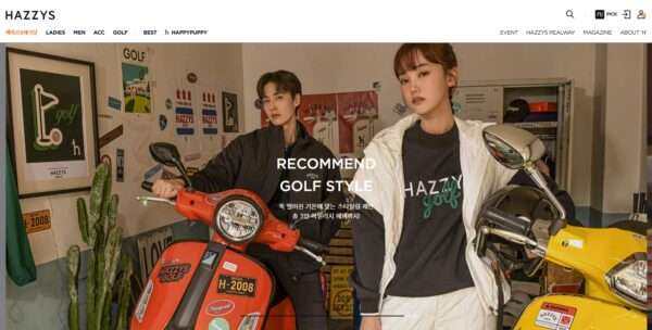 Hazzys.com: Trang bán đồ golf chất lượng tại Hàn Quốc