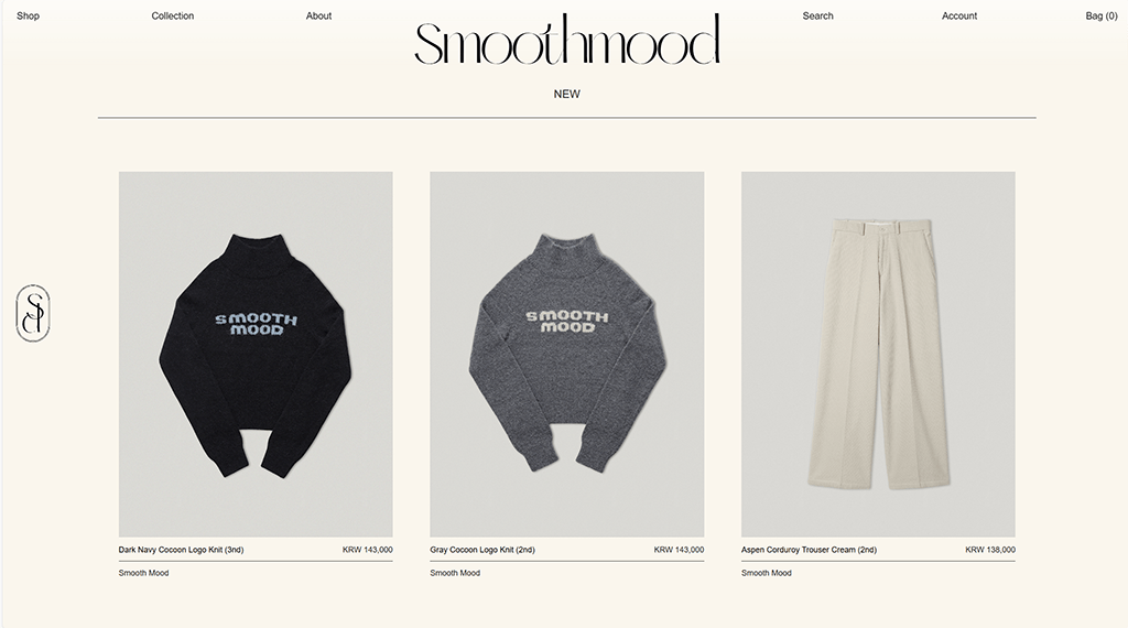 Order hàng thời trang tại trang web Hàn Quốc: smoothmood.kr